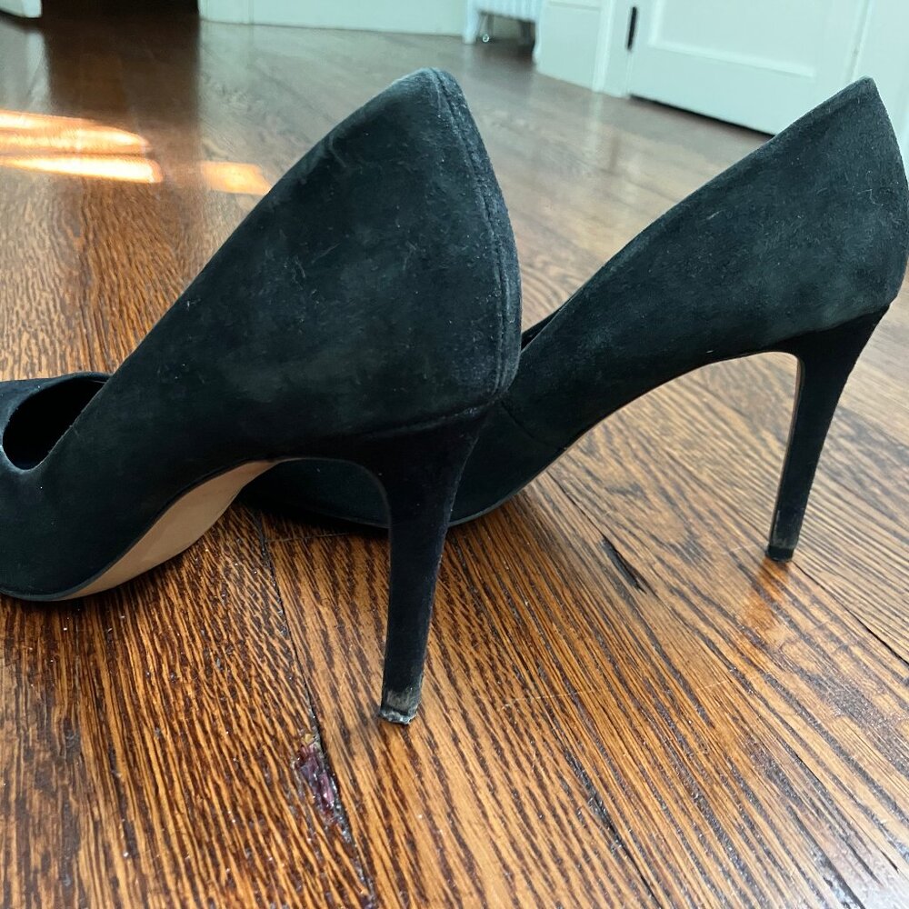 Aldo, black suede pumps, stiletto heel, Size 7.5 - Picture 4 of 10
